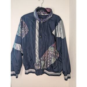 Energy Zone Vintage Retro Windbreaker Funky Unique Sz XL